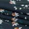 1 Panel Cotton Voile Black Beauty Daisy Flowers Growing Distant Print Fabric